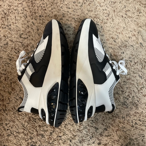 Platform Black/White Sneakers